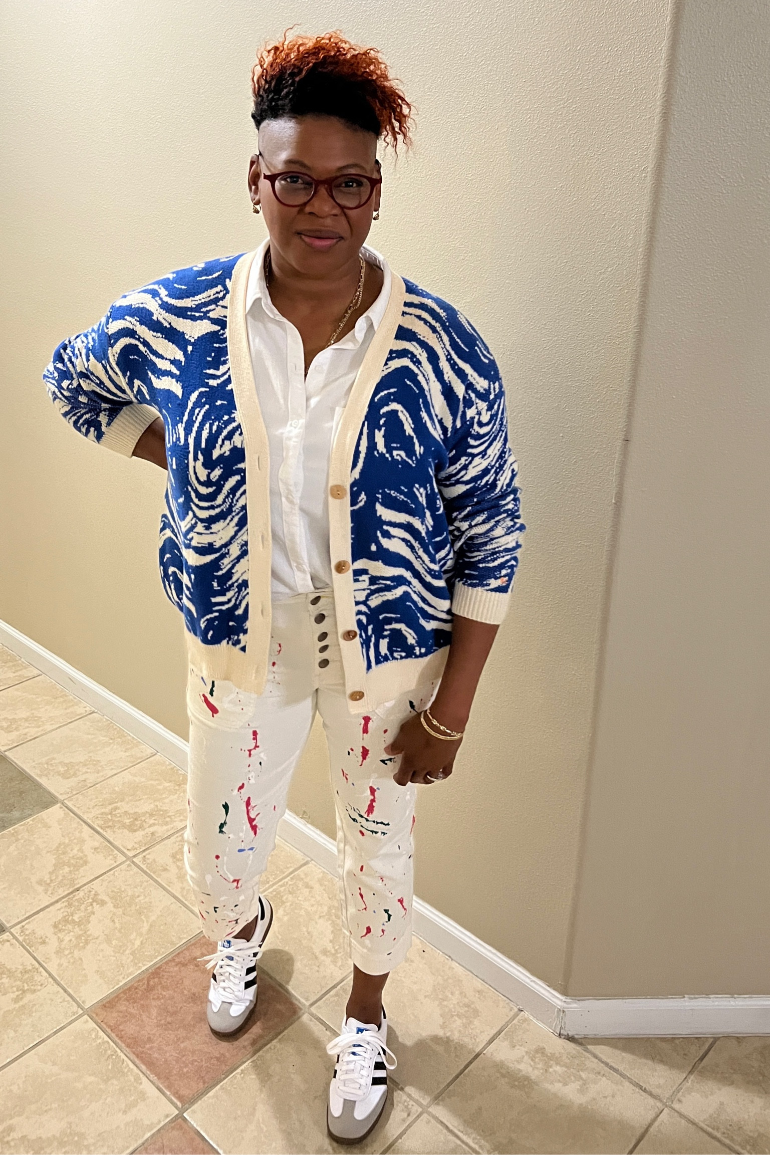 A splash of color! The pants are hand painted from Kerri Rosenthal, but I've linked other options.

#LTKFind #LTKSeasonal