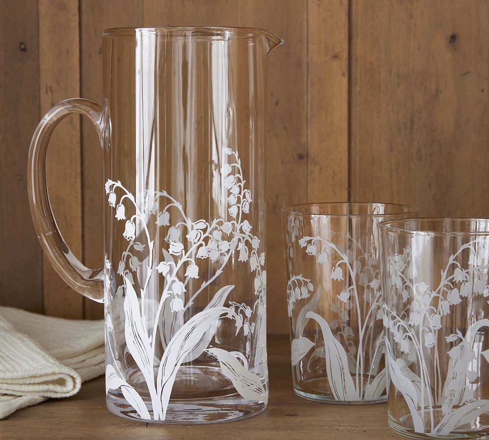 Monique Lhuillier Lily of the Valley Pitcher | Pottery Barn (US)