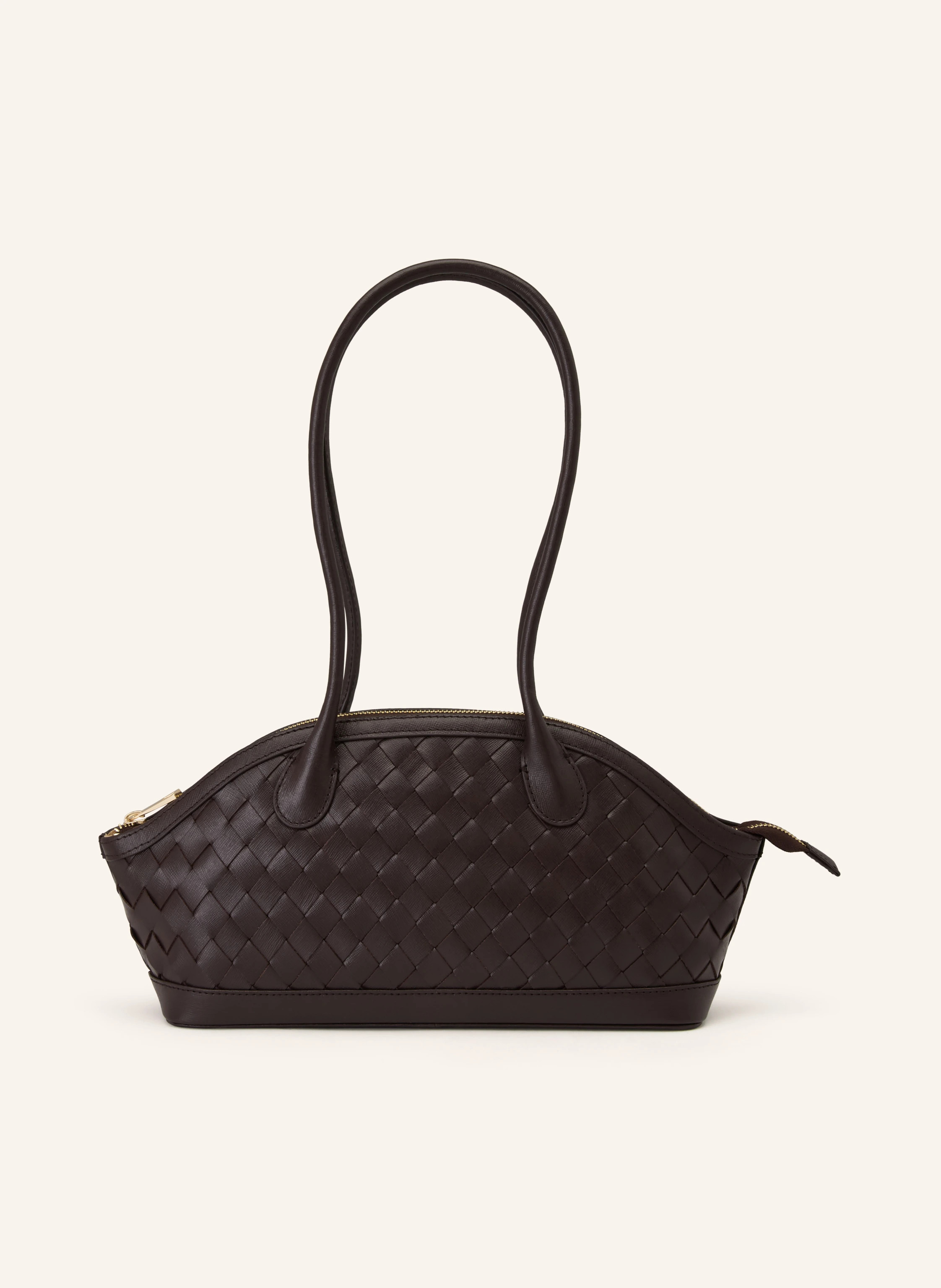 NÚNOO Schultertasche AYO in dunkelbraun / gold | Breuninger (DACH)