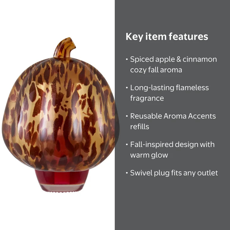 Better Homes & Gardens Aroma Accents Tortoise Pumpkin Fragrance Oil Plug-in, Spiced Apple Cinnamo... | Walmart (US)