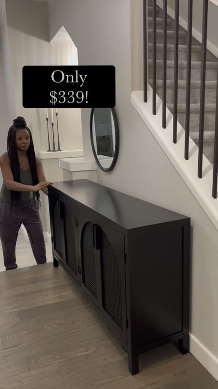 This piece has an amazing price 🎉 and now you can recreate this designer look with this gorgeous sideboard. It’s perfect for your dining area… use it as a buffet or for storing your dishes … it’s incredibly sturdy and can be used in bedrooms 🛏️ or as a tv stand! 🫶🏽☺️


#LTKstyletip #LTKhome

#LTKSaleAlert #LTKHome #LTKVideo