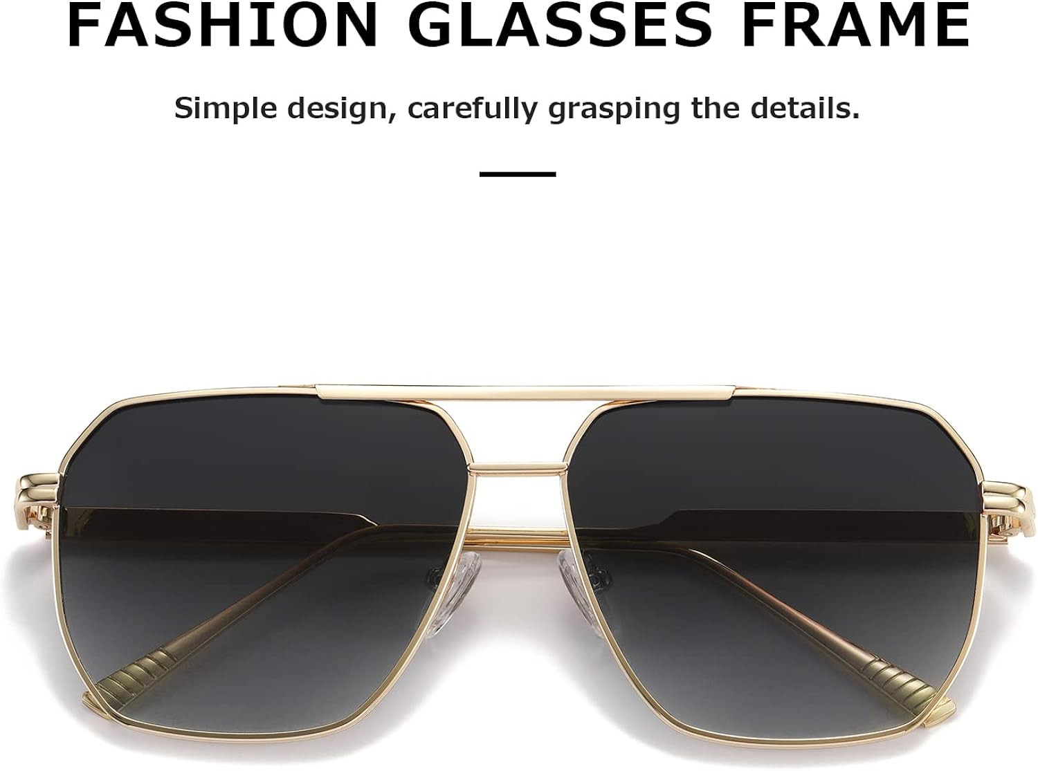 Kimorn Polarized Sunglasses Womens Men Retro Oversized Square Vintage Fashion Shades Classic Larg... | Amazon (US)