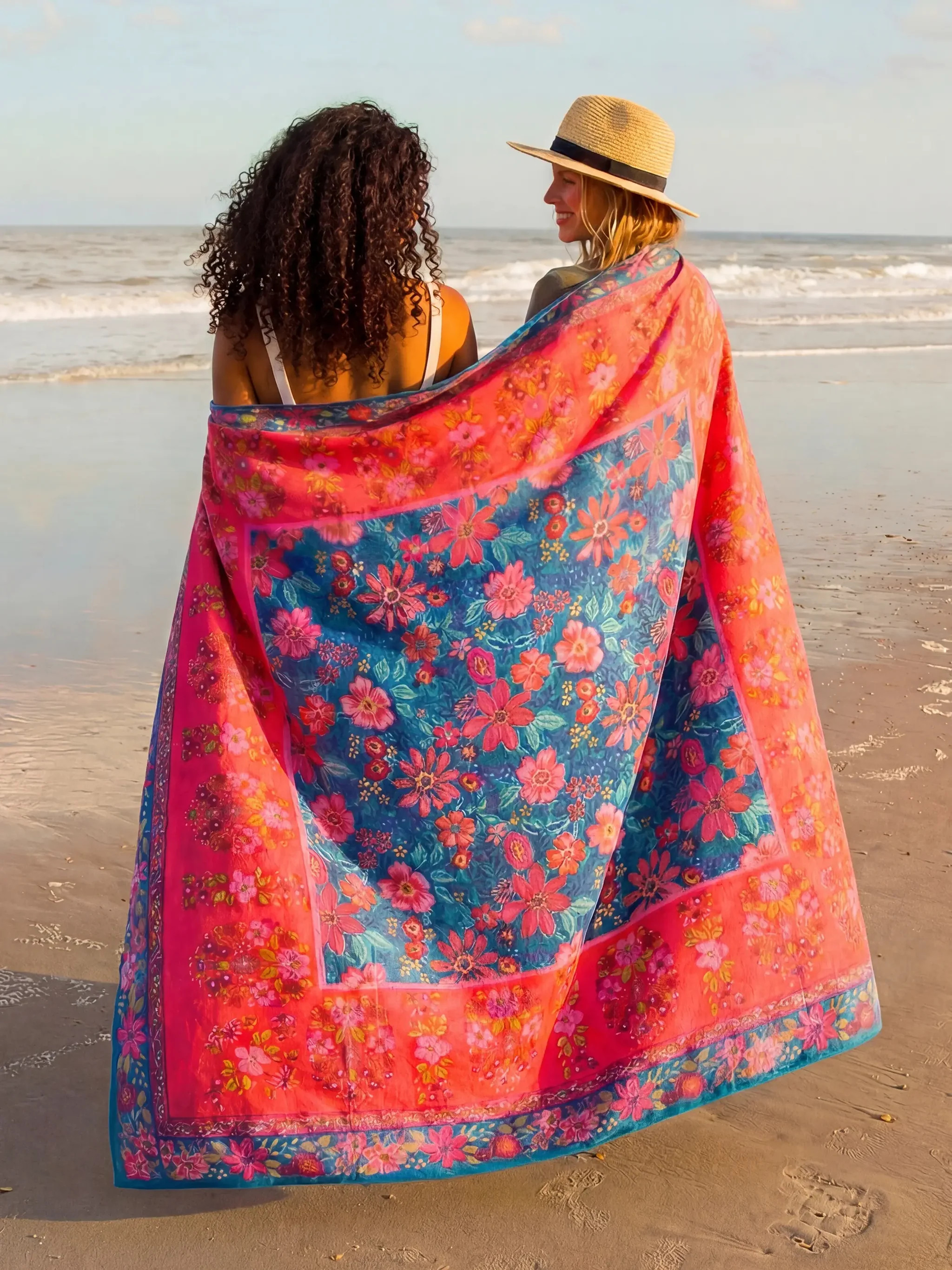 XL Double-Sided Microfiber Beach Towel | Natural Life