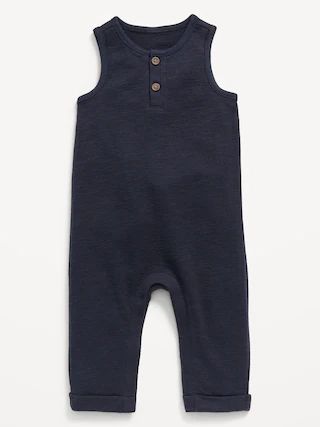 Unisex Sleeveless Sweater-Knit Henley One-Piece for Baby | Old Navy (US)