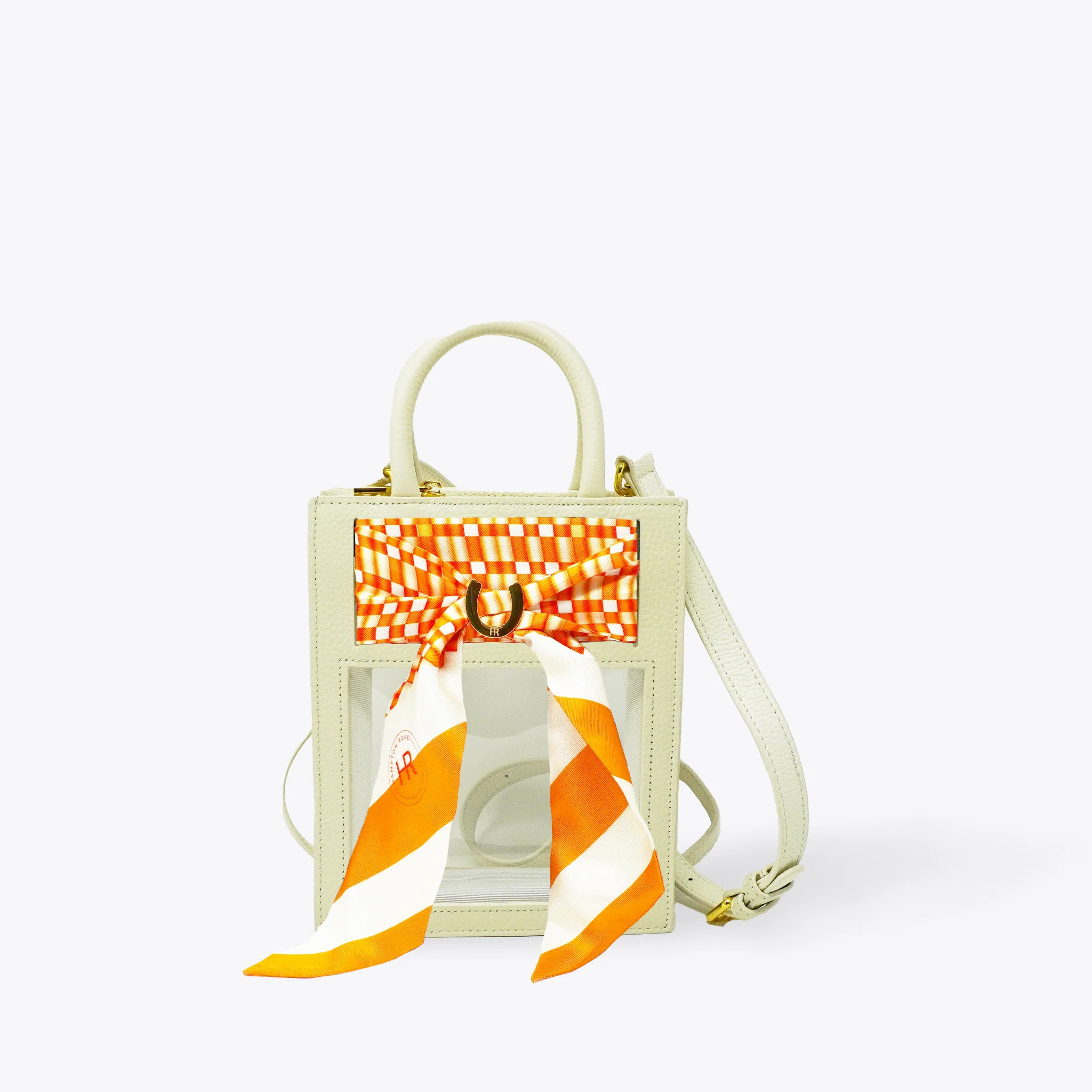 Mini Calista Clear + Checkerboard Twilly | Hampton Road Designs