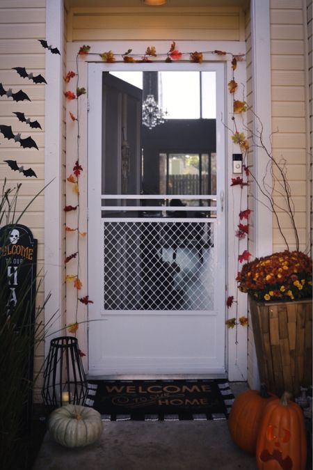 Small front porch fall decor ideas for homes with a tiny entryway 🎃 

#LTKSeasonal #LTKHalloween #LTKHoliday