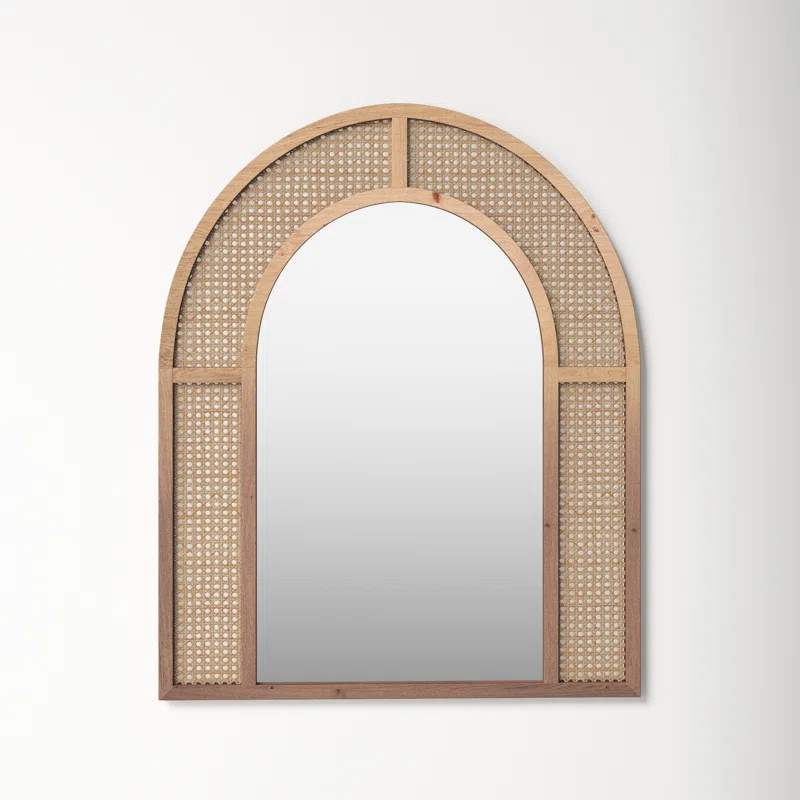 Chai Window Pane Rattan Wall Mirror | Wayfair North America