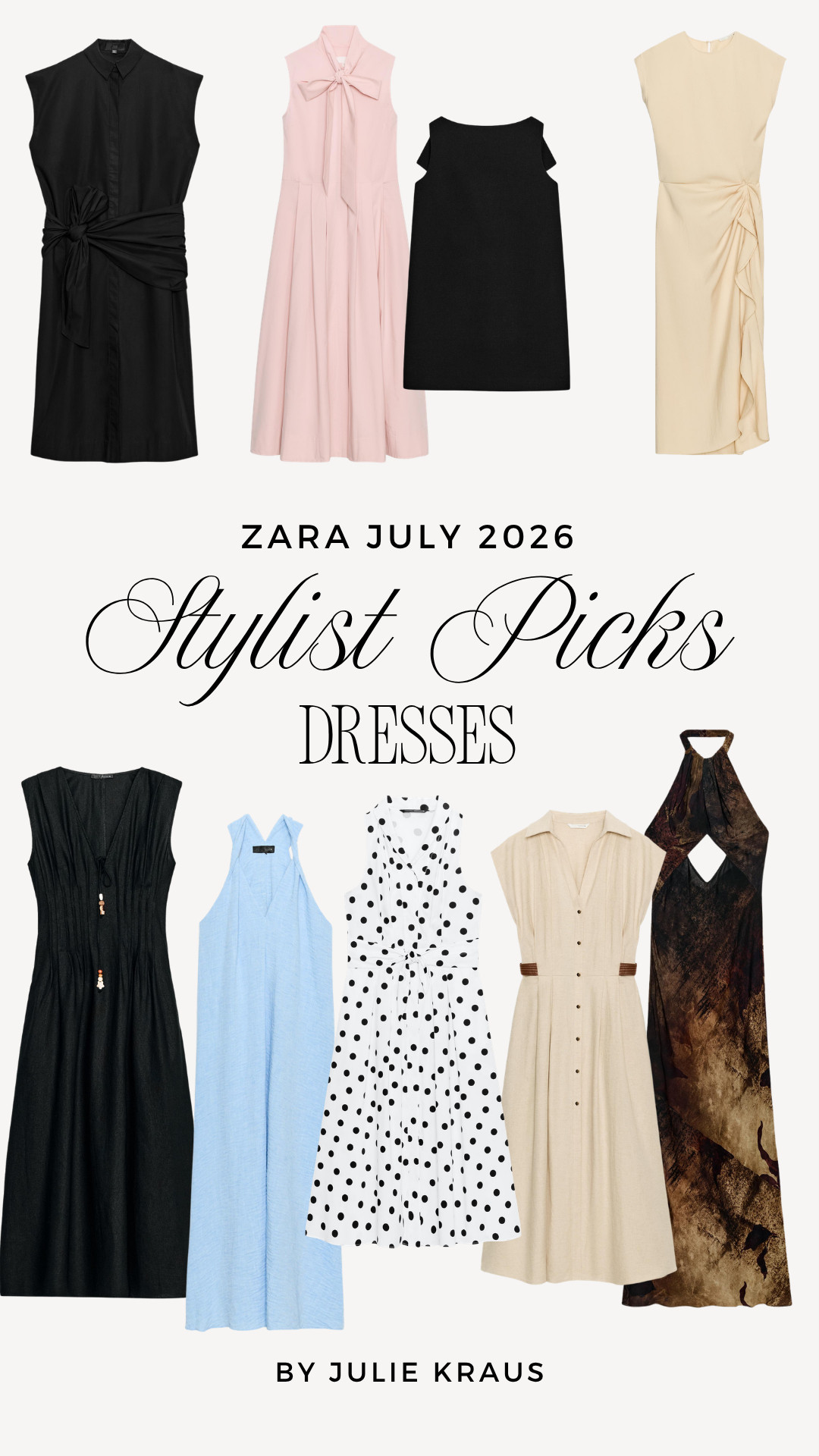 My favorite dresses from Zara right now. The silhouettes, the details, the price point — they just keep getting it right. Zara Dresses • Stylist Picks from Zara • Summer Dress Ideas • Chic Summer Style 2026 

 #LTKSeasonal #LTKOver40