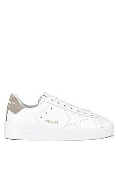Golden Goose Pure Star Sneaker in White & Taupe from Revolve.com | Revolve Clothing (Global)