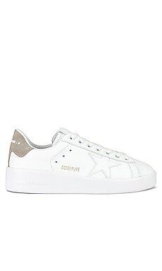 Golden Goose Pure Star Sneaker in White & Taupe from Revolve.com | Revolve Clothing (Global)