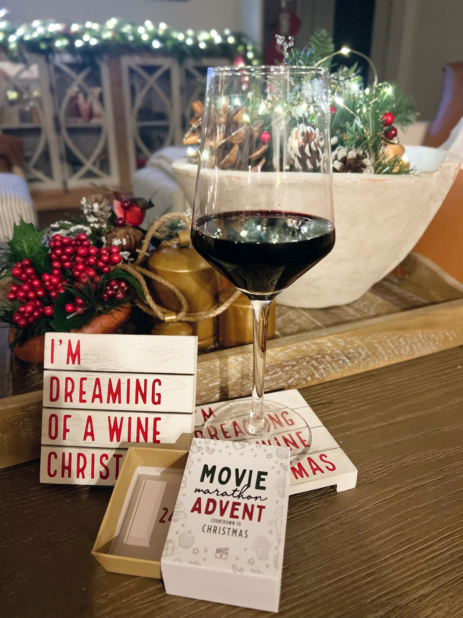 Christmas, twinkle lights, Christmas movie cards, Christmas Movies, Advent Calendar, Christmas Countdown, Christmas at home, family Christmas, wine, wine glasses, crystal, crystal glasses, pine cones, 25 days of Christmas, cow bells, Christmas bells, Target, Walmart, Amazon, Target Christmas, Amazon Christmas, Walmart Christmas, Polar Express

#LTKSeasonal #LTKHoliday #LTKhome