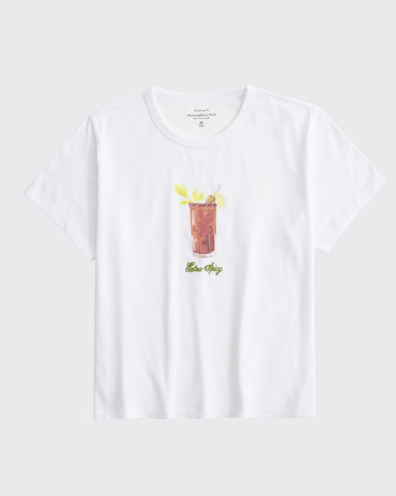 Women's Short-Sleeve Bloody Mary Graphic Skimming Tee | Women's Tops | Abercrombie.com | Abercrombie & Fitch (US)