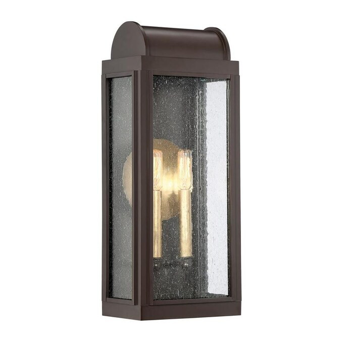 Quoizel Danville 19-in H Western Bronze Candelabra Base (E-12) Outdoor Wall Light Lowes.com | Lowe's