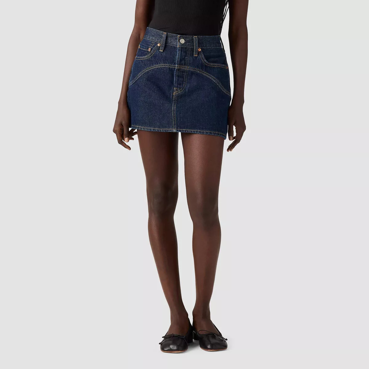 Levi's® Women's Icon Western Yoke Mini Skirt - Shaded View | Target