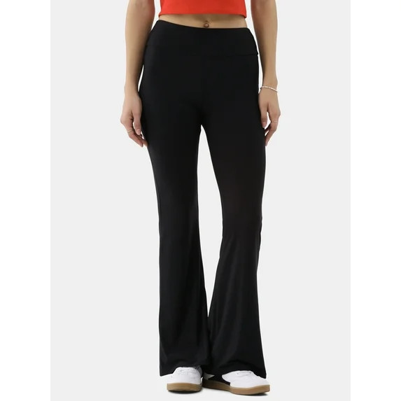 No Boundaries Pull On Flare Pants, 32” Inseam, 1 or 2-Pack, Women’s | Walmart (US)
