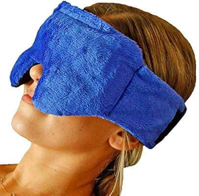 Huggaroo Hot/Cold Eye Mask – Includes a Patented Microwavable Heat Pad and a Gel Ice Pack for M... | Amazon (US)