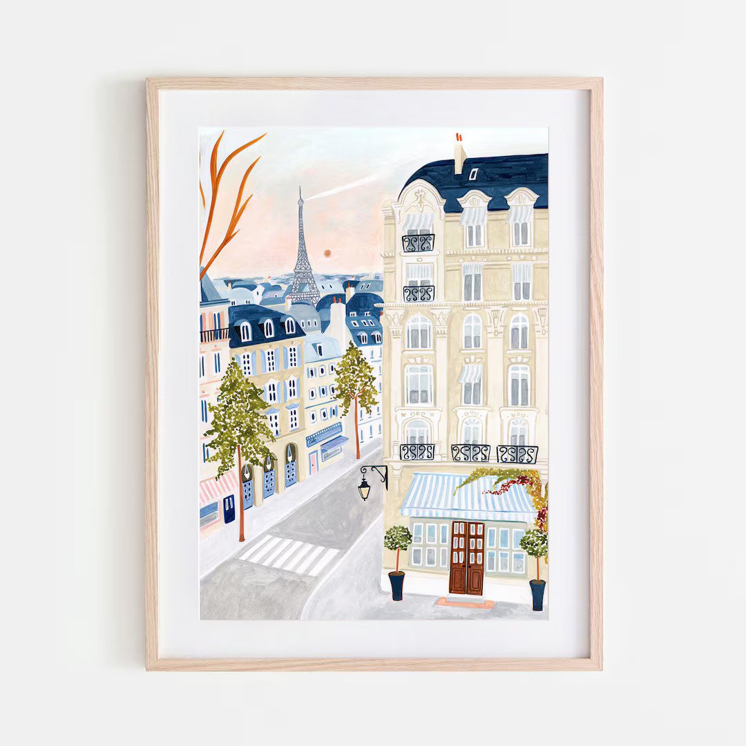 Paris Art Print, Eiffel Tower Wall Art, France, Parisian Poster, Paris Decor, Paris Gift, Travel ... | Etsy (US)
