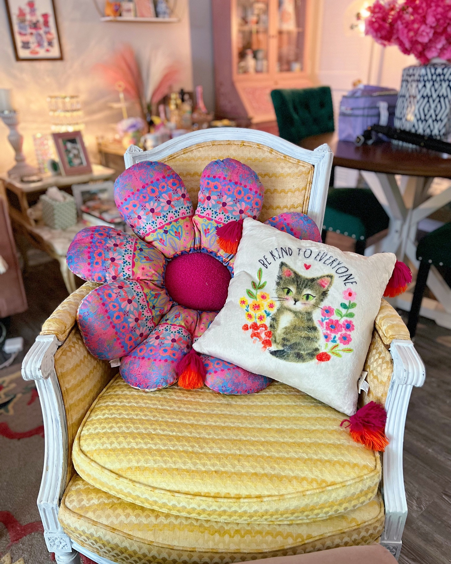 Colorful throw pillows, bohemian decor, eclectic home decor, colorful home decor, cozy throw pillows, flower shaped pillow, affordable home decor, living room decor 

#LTKhome #LTKFind #LTKunder50