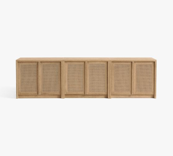 Marina Cane Storage Cabinet Console (72"-144") | Pottery Barn (US)