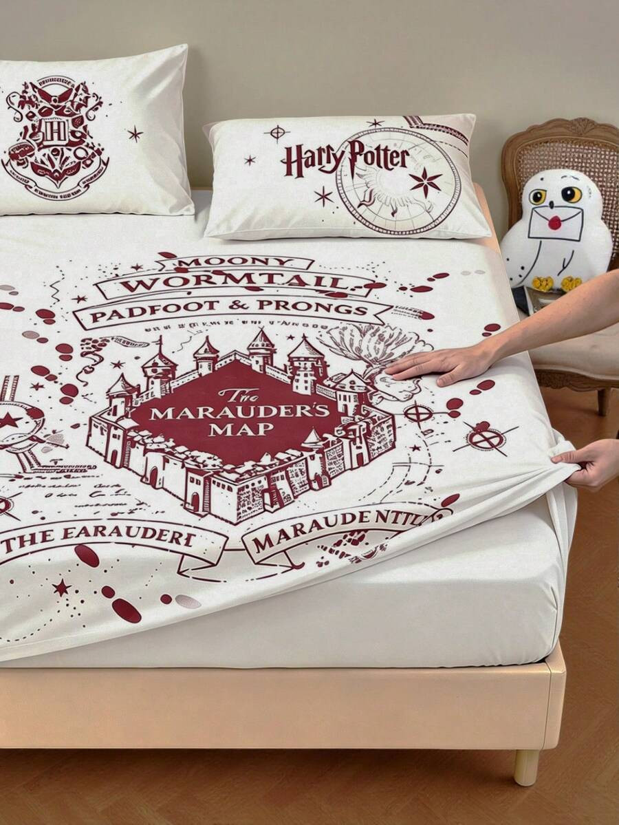 HARRY POTTER X SHEIN 1Pc Harry Print Mattress, Soft And Warm, Comfortable And Breathable, Multipl... | SHEIN