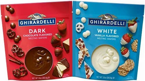 Ghirardelli Melting Wafers Variety Pack with Ghirardelli White Chocolate Melting Wafers and Ghirarde | Amazon (US)