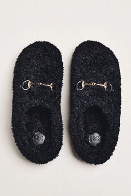 Maeve Sherpa Fleece Bit Scuff Slippers | Anthropologie (US)