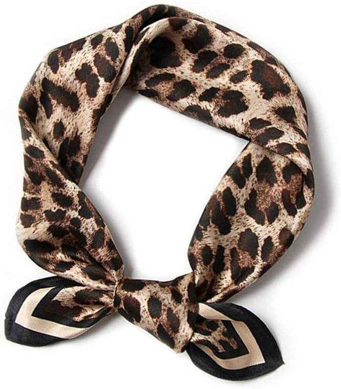 JERLA Women's Men's Small Square 100% Real Mulberry Silk satin Scarfs Hair head face scarf 21" x ... | Amazon (US)