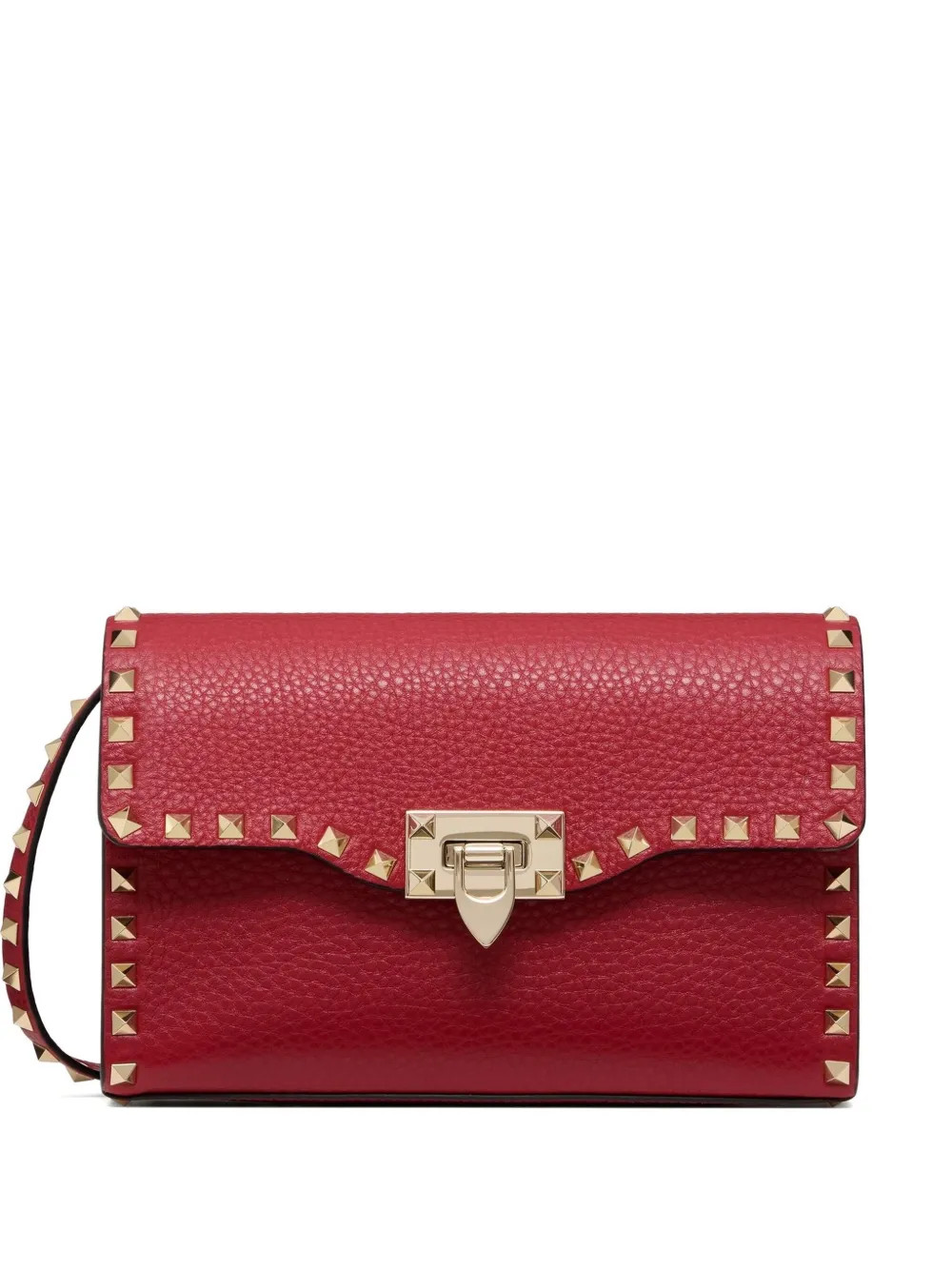 Valentino Garavani Small Rockstud Cross Body Bag | Red | FARFETCH | Farfetch Global