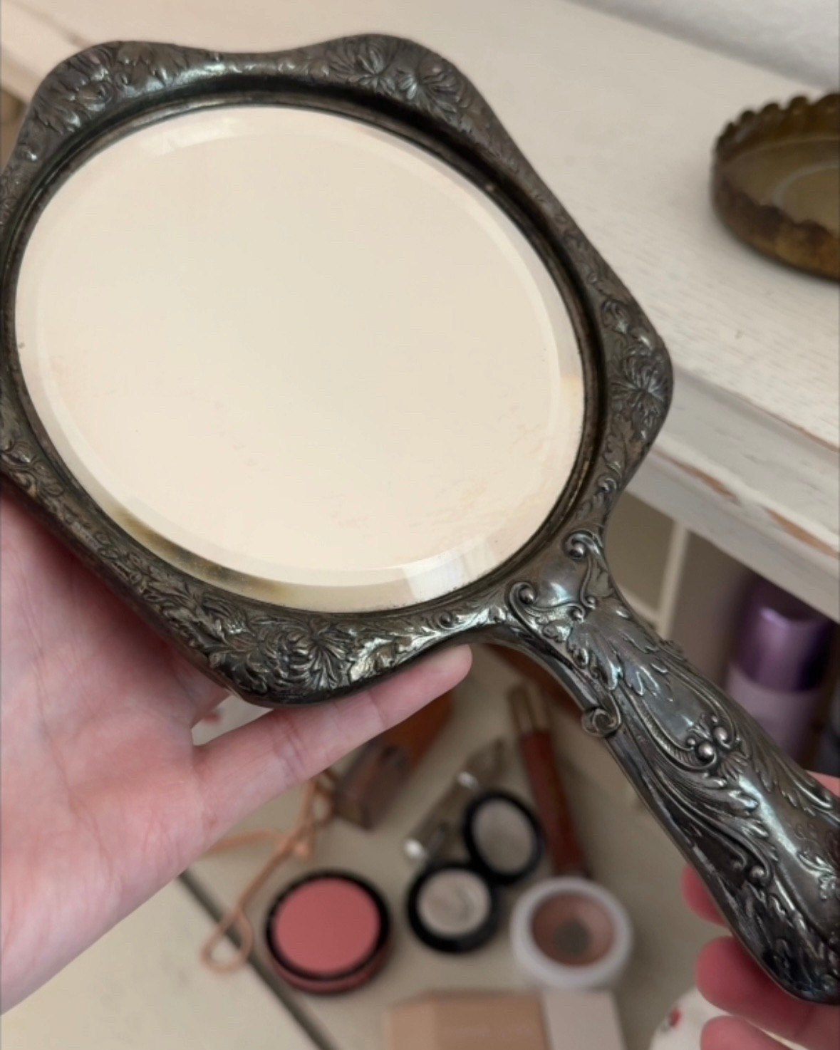 if this mirror could talk it would share secrets of another time 

#LTKFindsUnder50 #LTKBeauty #LTKHome