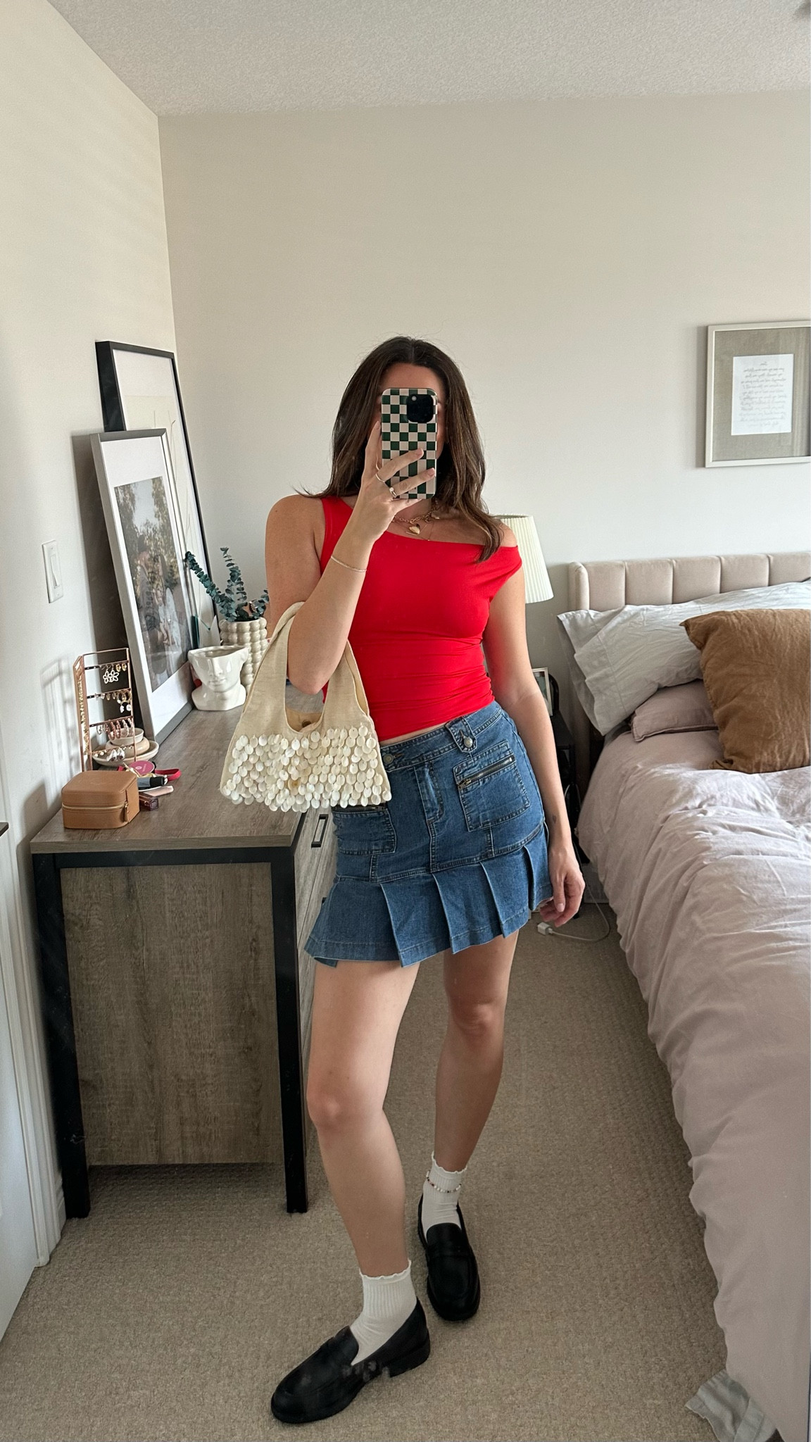 concert outfit, summer outfit, denim skirt, loafers, capsule wardrobe styling

#LTKstyletip #LTKcanada #LTKsummer