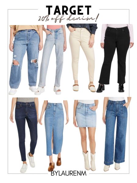 20% off Target denim! @targetstyle #targetstyle fall jeans, fall denim, straight leg jeans, wide leg jeans, denim skirt, denim maxi skirt, cream jeans

#LTKfindsunder50 #LTKfindsunder100 #LTKsalealert