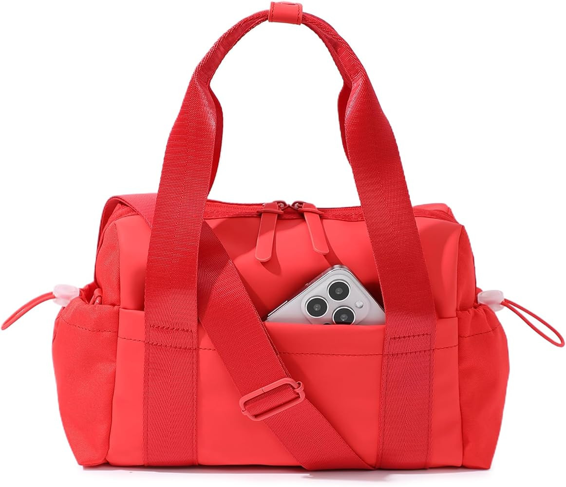 Small Gym Bag for Women, Mini Crossbody Gym Duffle Bag with Wet Compartment, Carry on Gym Tote Ba... | Amazon (US)
