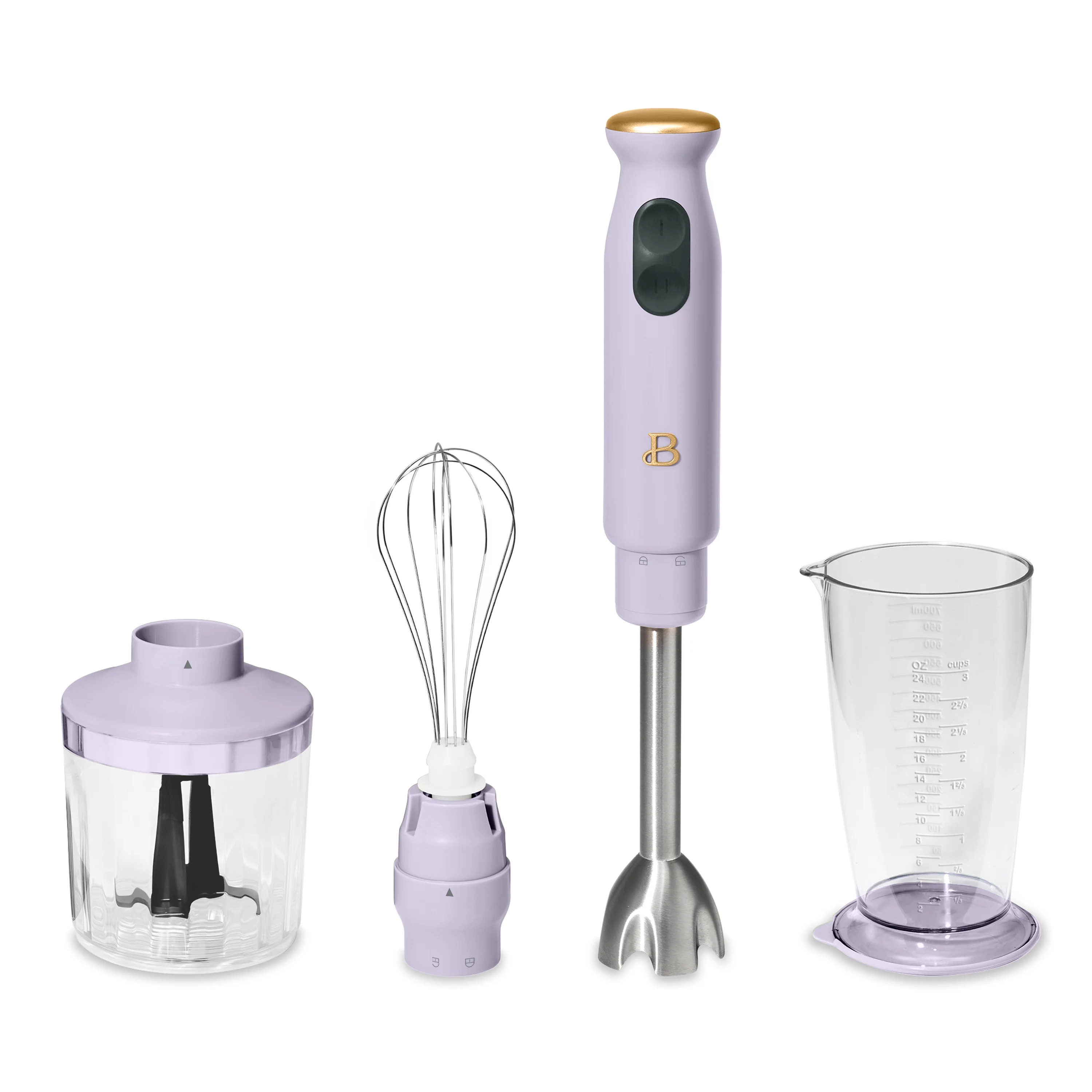 Beautiful 2-Speed Immersion Blender with Chopper & Measuring Cup, Lavender by Drew Barrymore | Walmart (US)