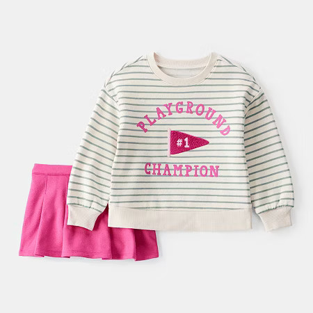 Carter's Playground Champion Toddler Girls 2-pc. Skort Set, 2t, Pink | JCPenney