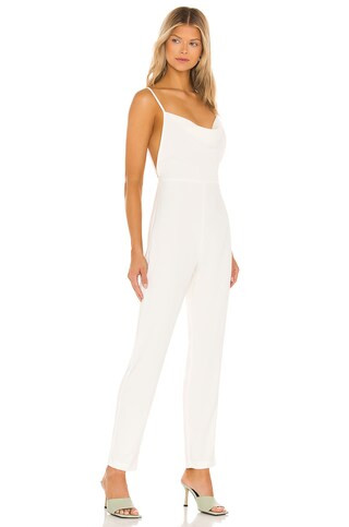 Amanda Uprichard Janet Jumpsuit in Ivory from Revolve.com | Revolve Clothing (Global)