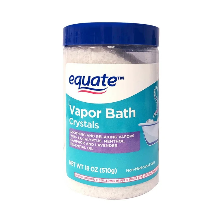 Equate Vapor Bath Crystals Non-Medicated Salts, 18 oz, Compare to Vicks Vapor Bath\u2122 | Walmart (US)