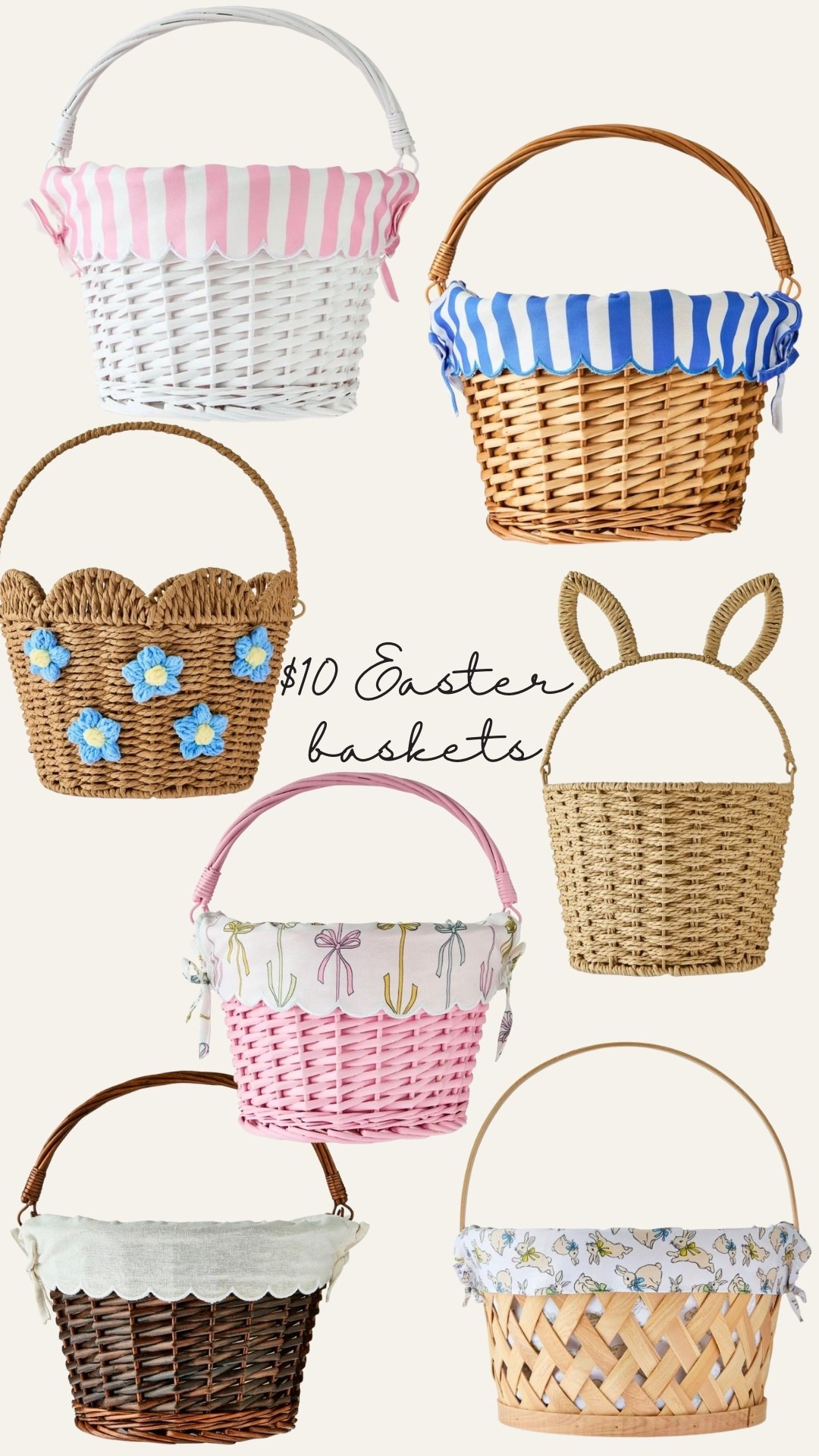 $10 Easter baskets! 

Walmart finds 

#LTKKids #LTKmomlife #LTKSeasonal