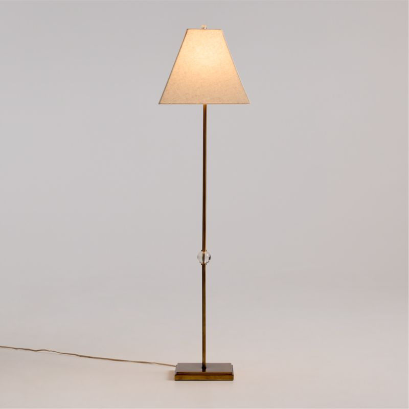 Raoul Metal Floor Lamp with Fabric Shade by Jeremiah Brent | Crate & Barrel | Crate & Barrel