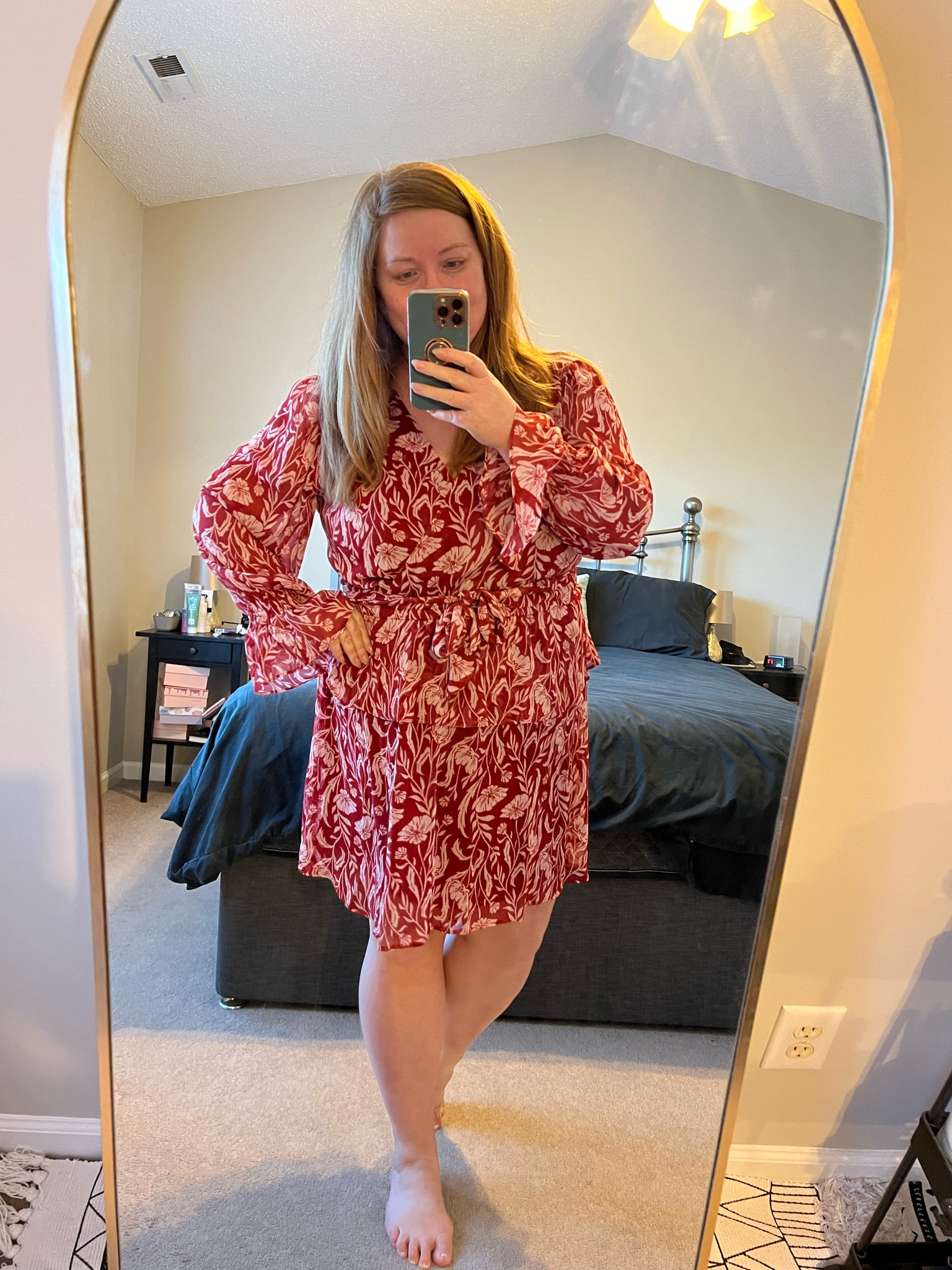 LC Lauren Conrad red faux wrap peplum dress with tie belt. Perfect Christmas Day dress! 20% off currently.
Link is correct but is showing the wrong picture.

#laurenconrad #kohls #dress #christmasdress #christmas #holiday 

#LTKmidsize #LTKSeasonal #LTKfindsunder50