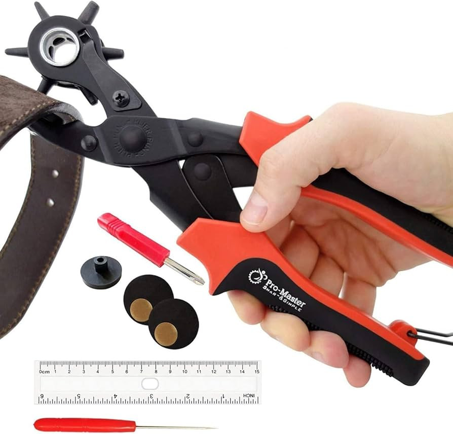 Professional Leather Hole Puncher Tool for Belts, Watch Bands, Handbag Straps and More, Precision... | Amazon (US)