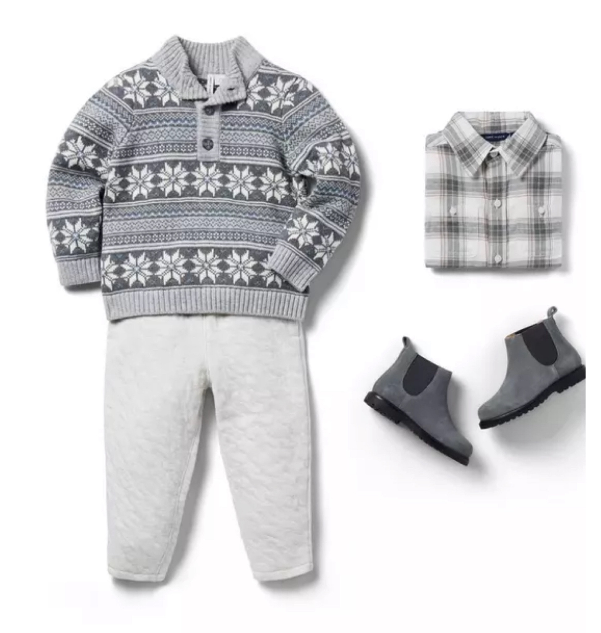 ✨Janie and Jack: The Land of Snow Collection for Boys 6M-18YRS✨

Inspired by snowy days, our soft sweater brings warmth and wonder to any look. Featuring a snowflake Fair Isle design, ribbed trim and a mock neck collar too.

Winter Outfit
Holiday outfit 
Christmas outfits 
Kids birthday gift guide
Children Christmas gift guide 
Christmas gift ideas
Christmas present
Nursery
Nursery decor 
Baby shower gift
Baby registry
Sale alert
New item alert
Baby hat
Baby shoes
Baby dress
Baby Santa hat
Newborn gift
Baby outfit
Christmas party outfits 
Baby keepsakes 
First Christmas outfits
Baby headband 
Girl Christmas outfits 
Girl dresses
Winter coat
Boy pants
Boy sweater
Boy jacket
Boy outwear
Boy shoes
Boy neutral
Bow flat
Boy outfit
Boy clothing
Boy winter outfits
Merry and bright 
Merry Christmas 
White Christmas 
Christmas family photo session outfits 
Photo session outfit inspo
Santa’s list
Gift guide for her
Gifts for her
Gifts for boys

#LTKGifts #LTKCyberweek
#LTKGiftGuide #LTKstyletip #LTKwedding #LTKfamily #LTKbump #LTKshoecrush #LTKHoliday
#liketkit #LTKFindsUnder50 #LTKFindsUnder100 #LTKItBag #LTKSaleAlert #LTKSeasonal

#LTKParties #LTKKids #LTKBaby