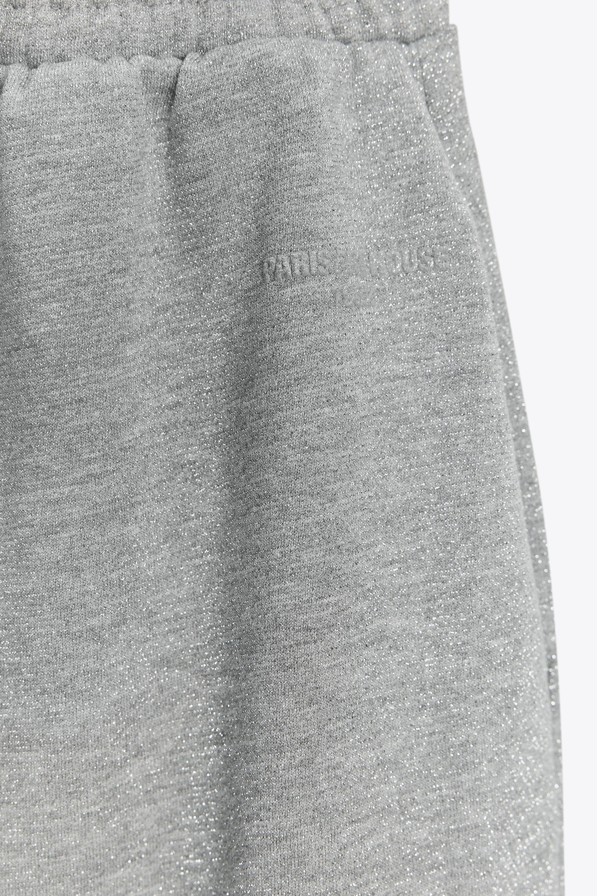 METALLIC THREAD FLEECE TROUSERS | Zara UK