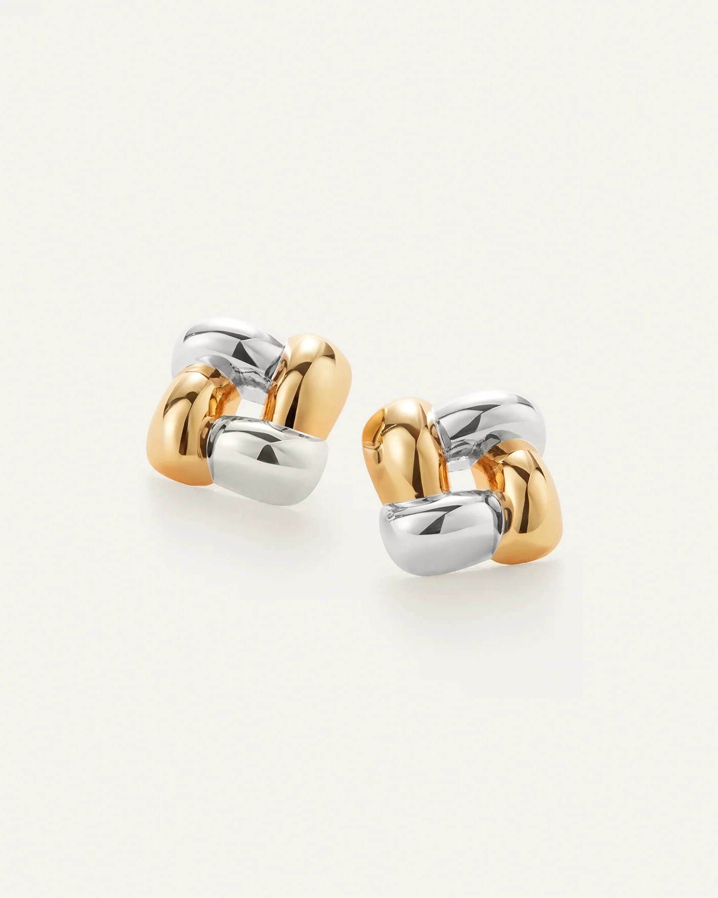 Medium Woven Square Earrings | Jenny Bird (CA)