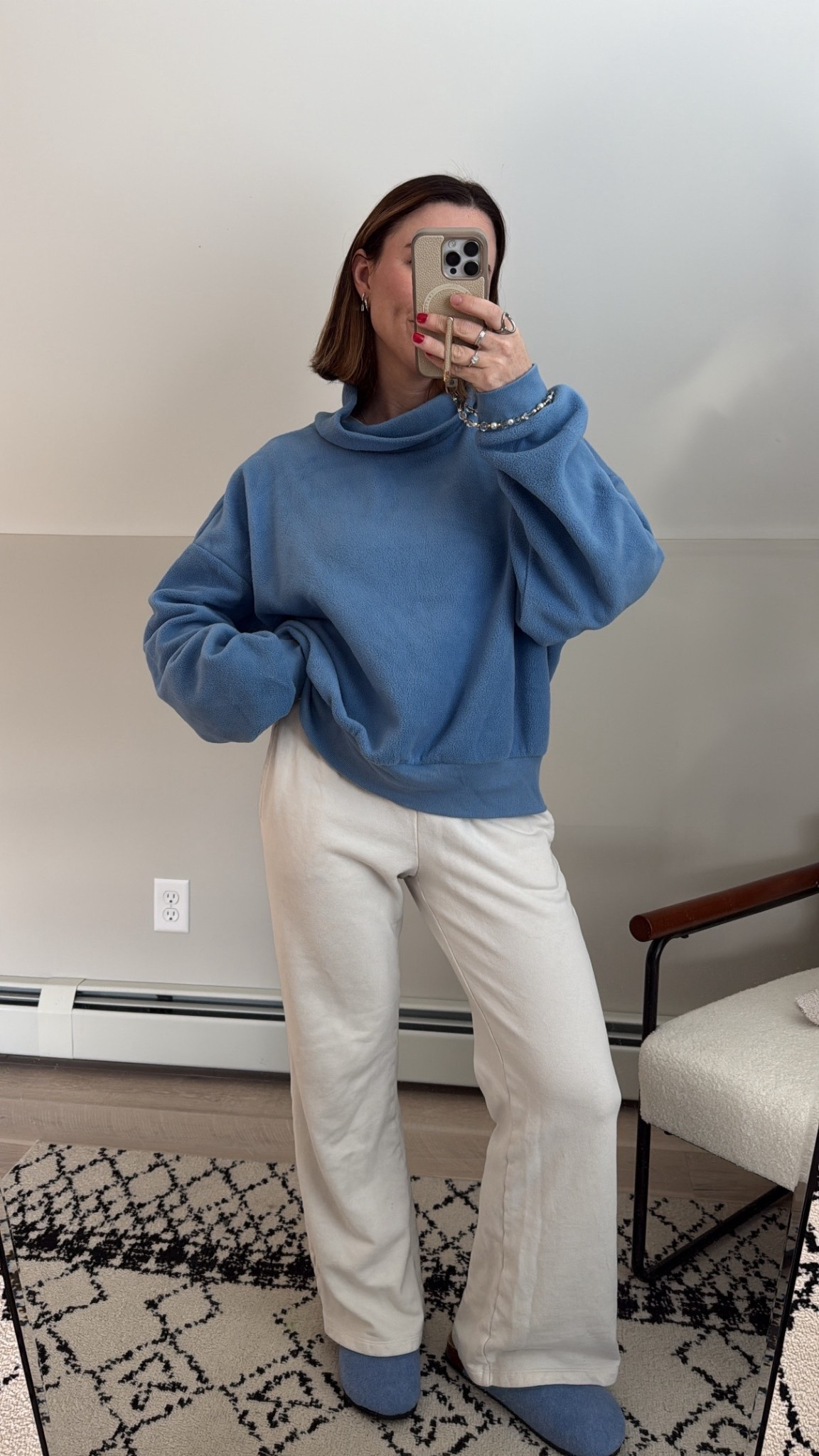 comfy cozy OOTD and this @oldnavy mock neck is so good (definitely size up) 

#LTKootd #LTKFindsUnder50 #LTKPetite