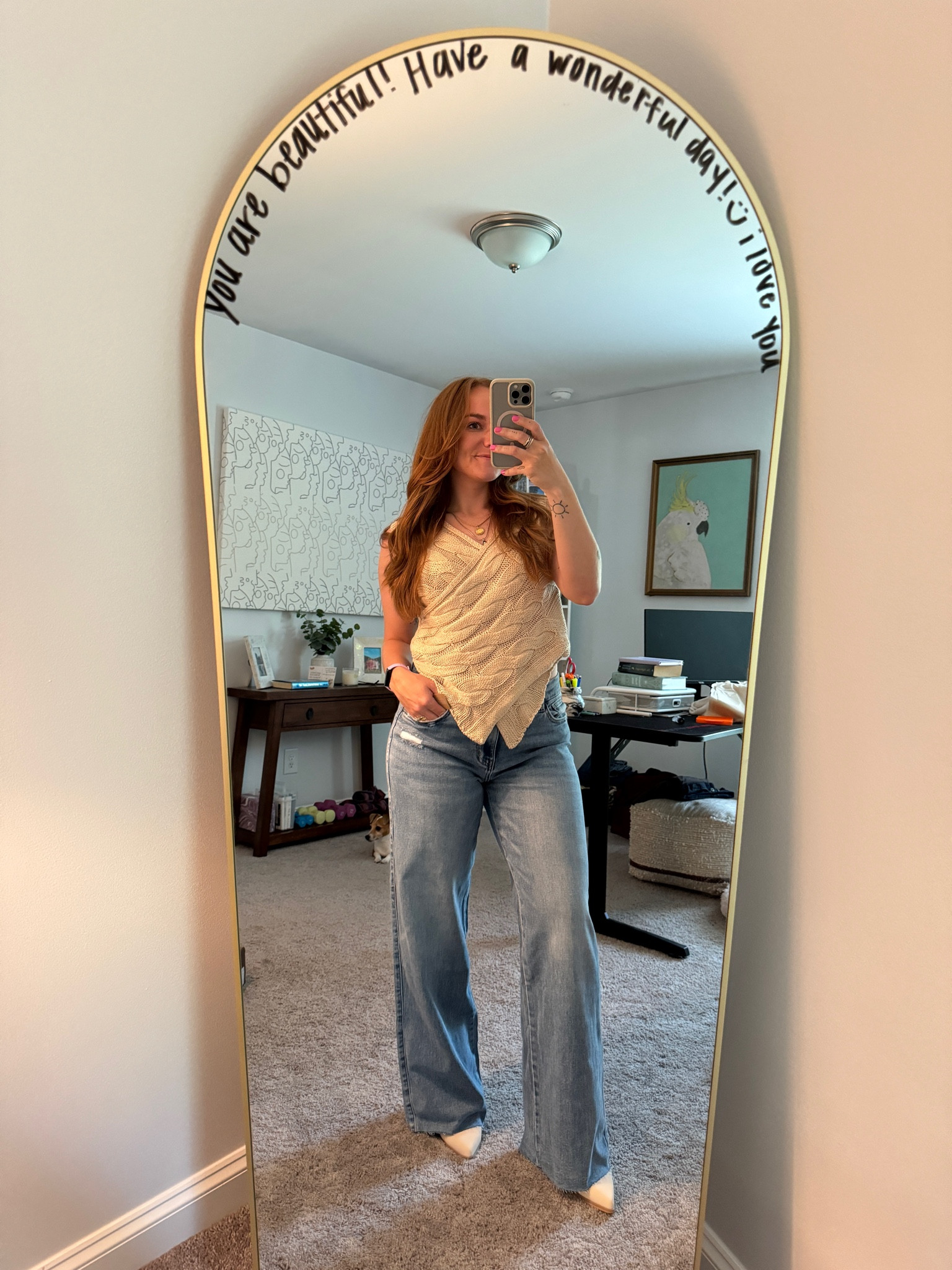 DELIVERY💌
One of my favorite new finds from Vestique! I’ve been shopping here for YEARS!

Got a medium in the tank, 29 in the jeans. Jeans have some decent stretch, so I’d recommend sizing down! Short girl approved 🤝🏼

I got a 7.5 in the booties, recommend sizing up if you plan on wearing thicker socks!

#LTKStyleTip #LTKFallSale #LTKTravel