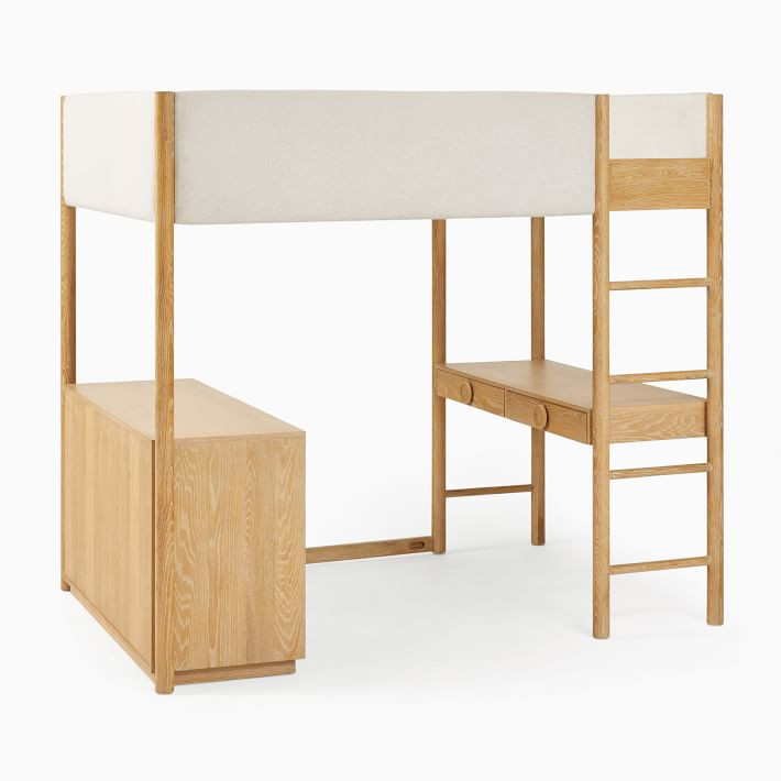 Statement Knob Loft Bed w/ Desk & Dresser | West Elm (US)