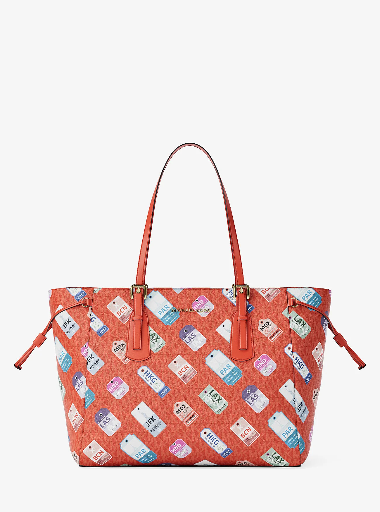 Voyager Large Printed Signature Logo Tote Bag | Shop Simon