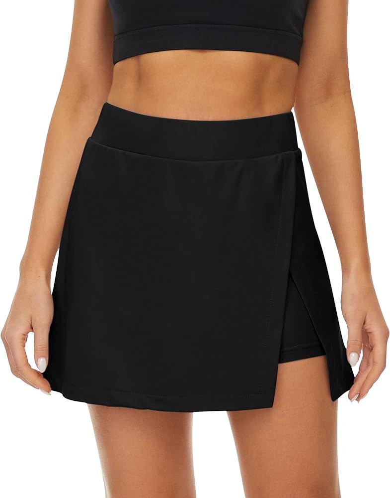 Fengbay Tennis Skirts for Women with Pockets, High Waisted Athletic Golf Skorts Skirts with Short... | Amazon (US)
