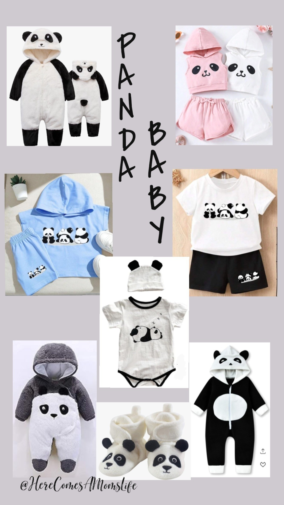 Neutral baby panda outfits are always a super cute options for a baby shower gift. Even wear the onesies for an easy Halloween costume 

#LTKBaby #LTKKids #LTKBump