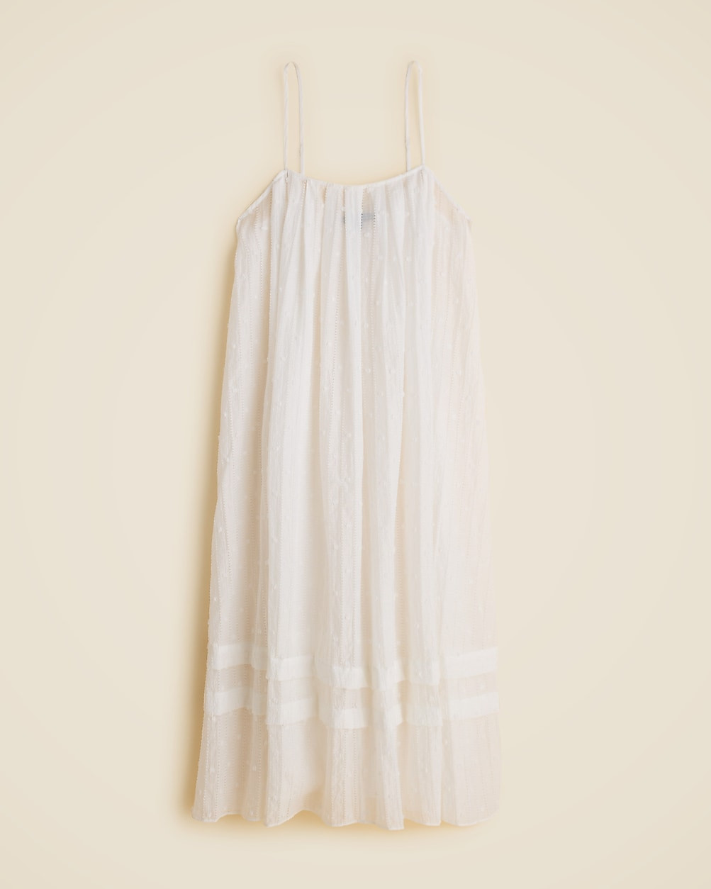 Shift midi dress in textured dot | J. Crew US